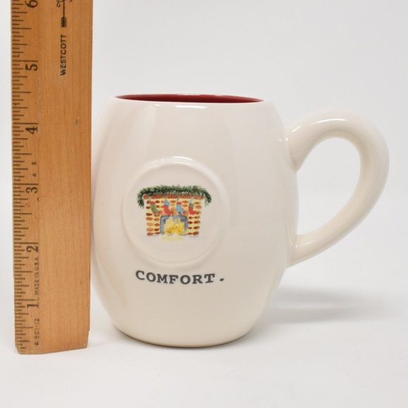 Rae Dunn Comfort Stockings Over Fireplace Mug New Holiday Winter Coffee Cup Gift - Picture 10 of 11